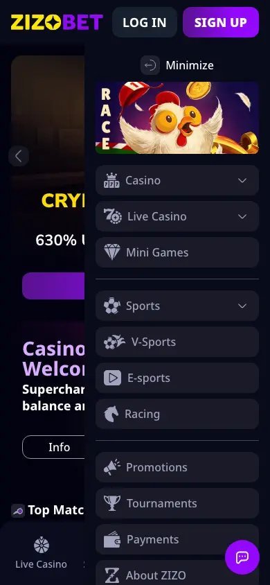 Zizobet casino in United Kingdom